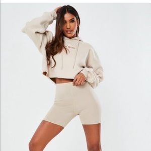 cream bicycle shorts